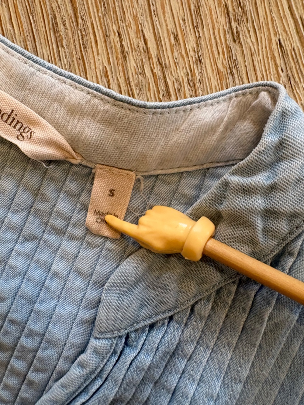 Soft Surroundings Chambray Denim Top - Picture 12 of 15